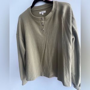 Madewell Green Tunic sweater